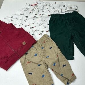 3m baby boy adorable matching sets carters, vest, corduroy and button up shirt